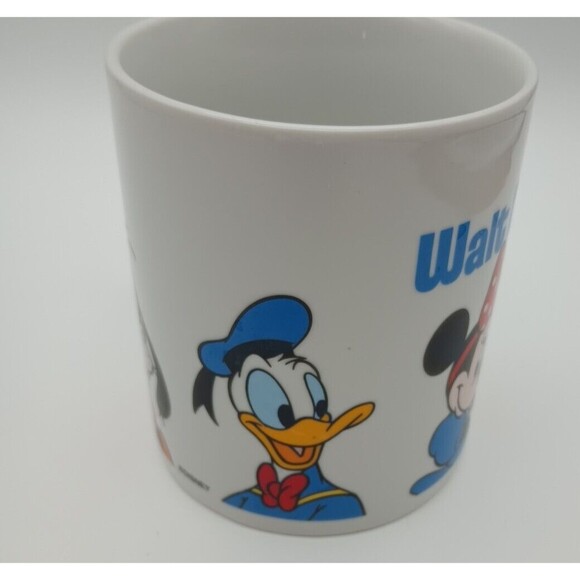 OVERSIZED VINTAGE Walt Disney World Coffee Mug - Mickey Minnie Pluto Goofy - Picture 7 of 9